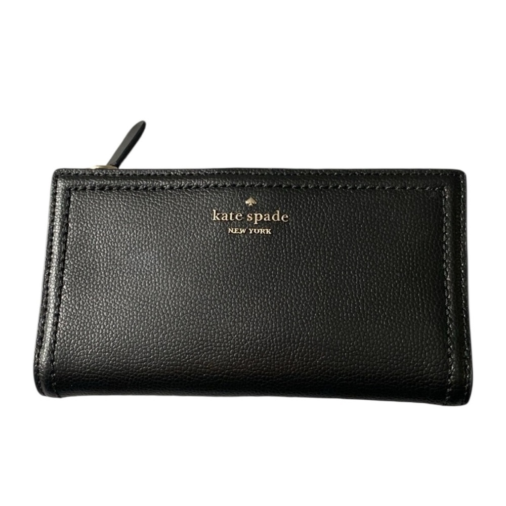 Kate Spade Patterson Drive Black Snap BiFold Wallet NWOT